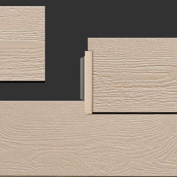 8' Primed Woodgrain H-Molding Joint