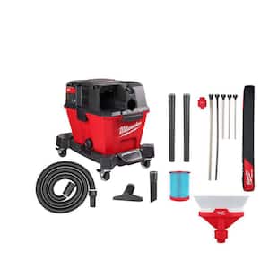M18 FUEL 6 Gal. Cordless Wet/Dry Shop Vac W/Filter, Hose and AIR-TIP 1-1/4 in. - 2-1/2 in. Hose and Dust Collector