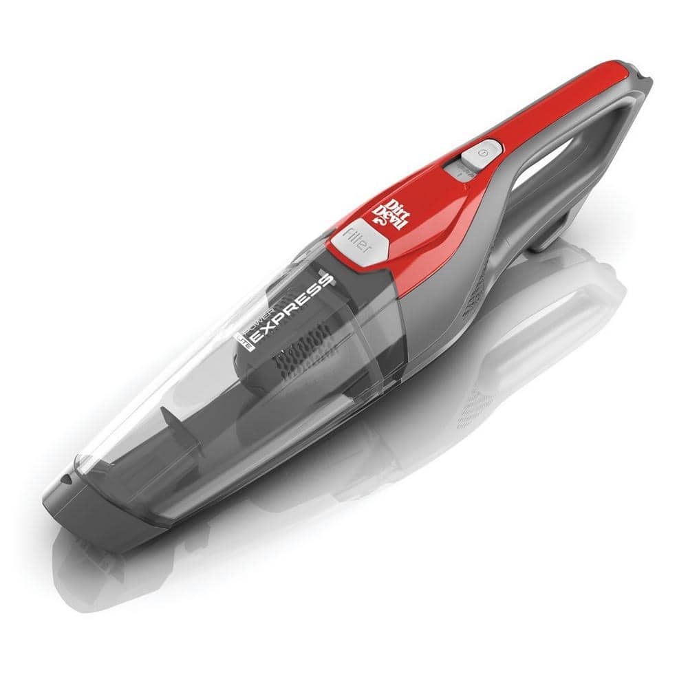 Red Lightweight Bagless Stick Vacuum Cleaner with Washable Filter