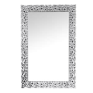 47 in. H x 32 in. W Modern Rectangle Framed Accent Mirror