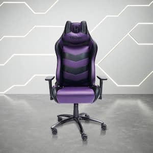 Gaming chair discount purple and white