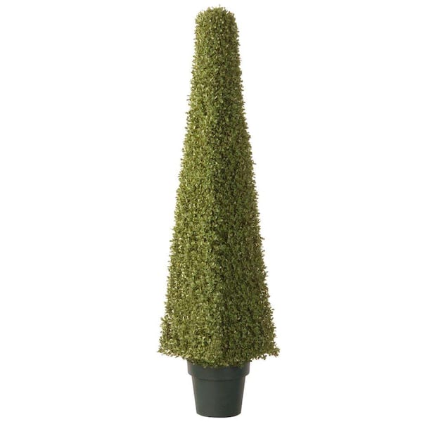 National Tree Company 48 in. Artificial Mini Boxwood Square with Green Pot