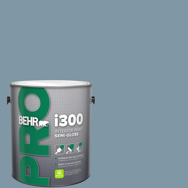 1 gal. #560F-5 Bleached Denim Semi-Gloss Interior Paint