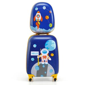 2PC 12 in. Backpack Kids Carry On Luggage Set 16'' Rolling Suitcase for Travel
