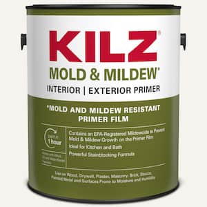 Mold and Mildew 1 Gal. White Water Based Interior and Exterior Primer, Sealer and Stain-Blocker