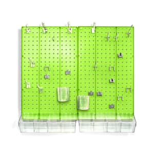 22 in. H x 27 in. W x .125 D Styrene Pegboard Kit (70 Pieces)