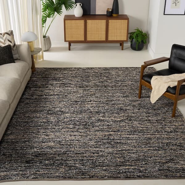 Montauk 8 ft. x 10 ft. Beige/Black Modern Abstract Distressed Area Rug