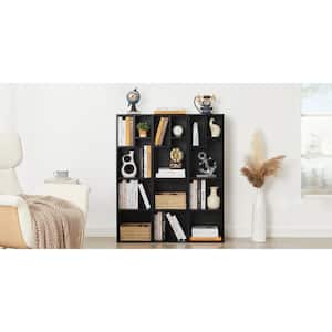 Simple Home 5-Tier Adjustable Shelf Bookcase，Black