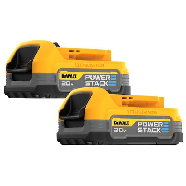 DEWALT 20V MAX POWERSTACK Compact Lithium-Ion Battery (2 Pack)