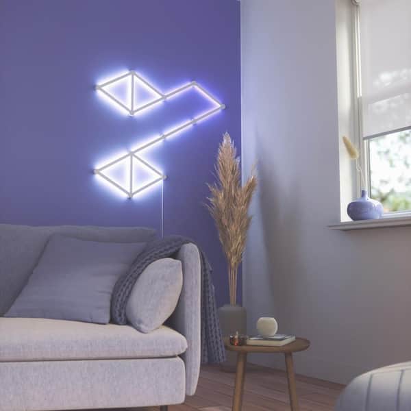Nanoleaf Lines スマーターキット 11本 LEDライトバー Nanoleaf Lines Smarter Kit Multi-Color Modular Backlit LED Wall