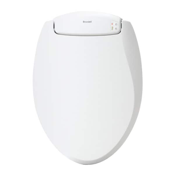 LumaWarm Heated Nightlight Elongated Closed Front Toilet Seat in White