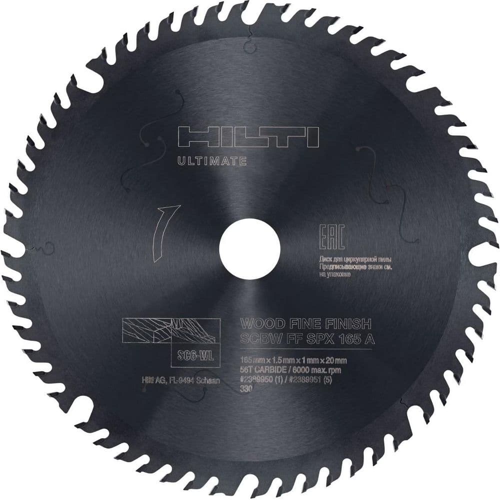 6 1/2 in. x 56-Tooth Carbide Fine Finish Circular Saw Blade for Wood price history on PriceWatchPro