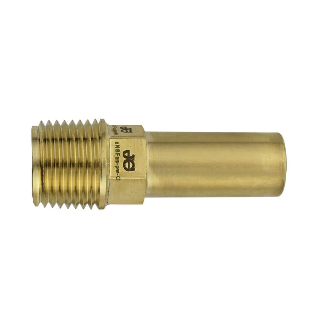 ProLock 1/2 in. Push-to-Connect x MIP Brass Stem Adapter Fitting -  SharkBite, PL1216MA