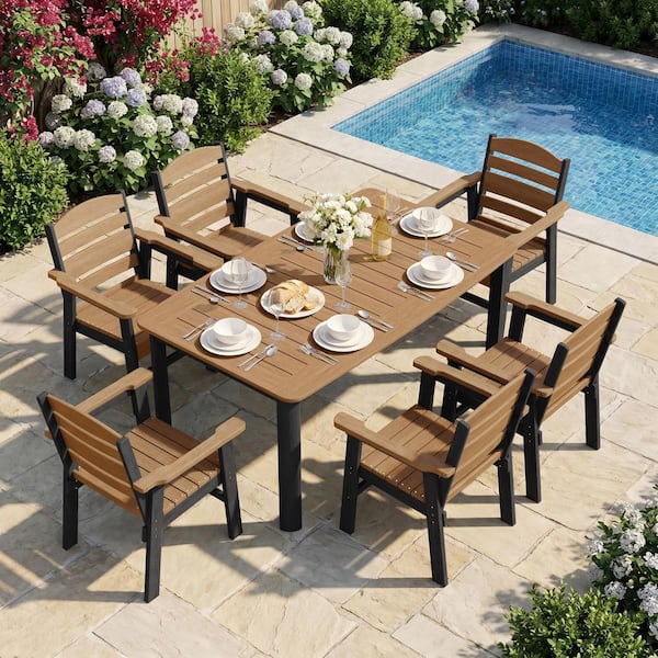 hard plastic patio table with umbrella hole Flash Furniture Tory Commercial Grade Tempered Glass Top with and Steel Tube Frame, Clear Top/Silver Frame in umbrella hole Round Plastic Dining Table with