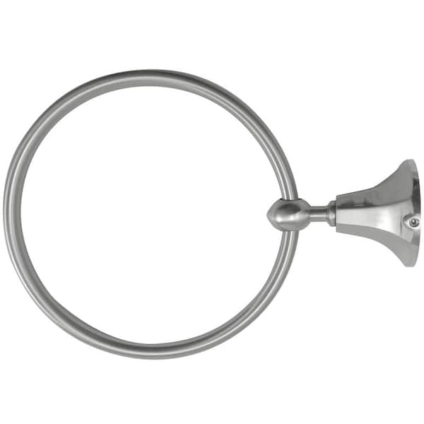 Heaven Towel Ring in Satin Nickel