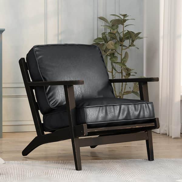 Faux Leather U-Shape Chair Cushion Set
