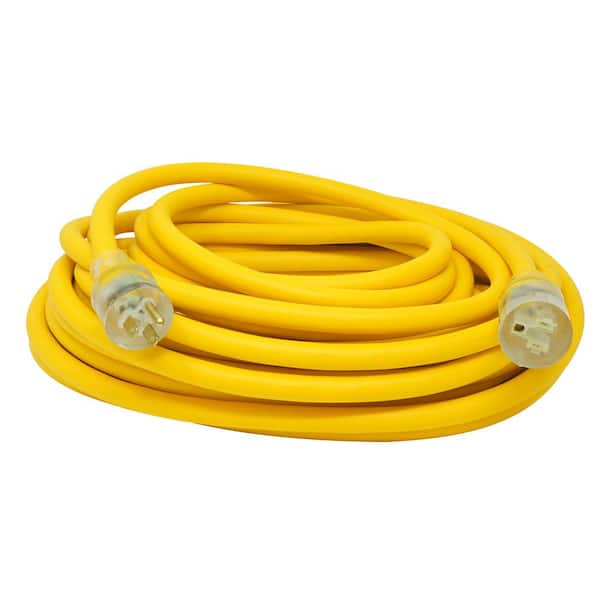 Southwire 50 ft. 10/3 SJEOW Outdoor Heavy-Duty T-Prene Extension Cord with Power Light Plug
