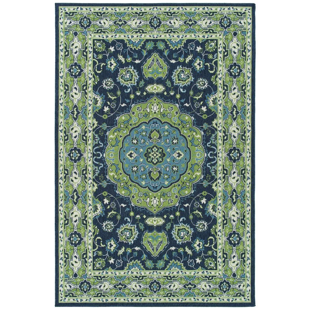 Kaleen Sunice Collection Navy 5' x 7'6