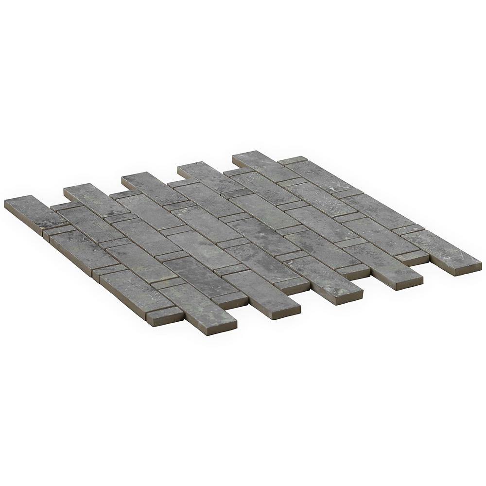 Mantis Sage Matte Porcelain Geometric Mosaic Tile 12" x 12"