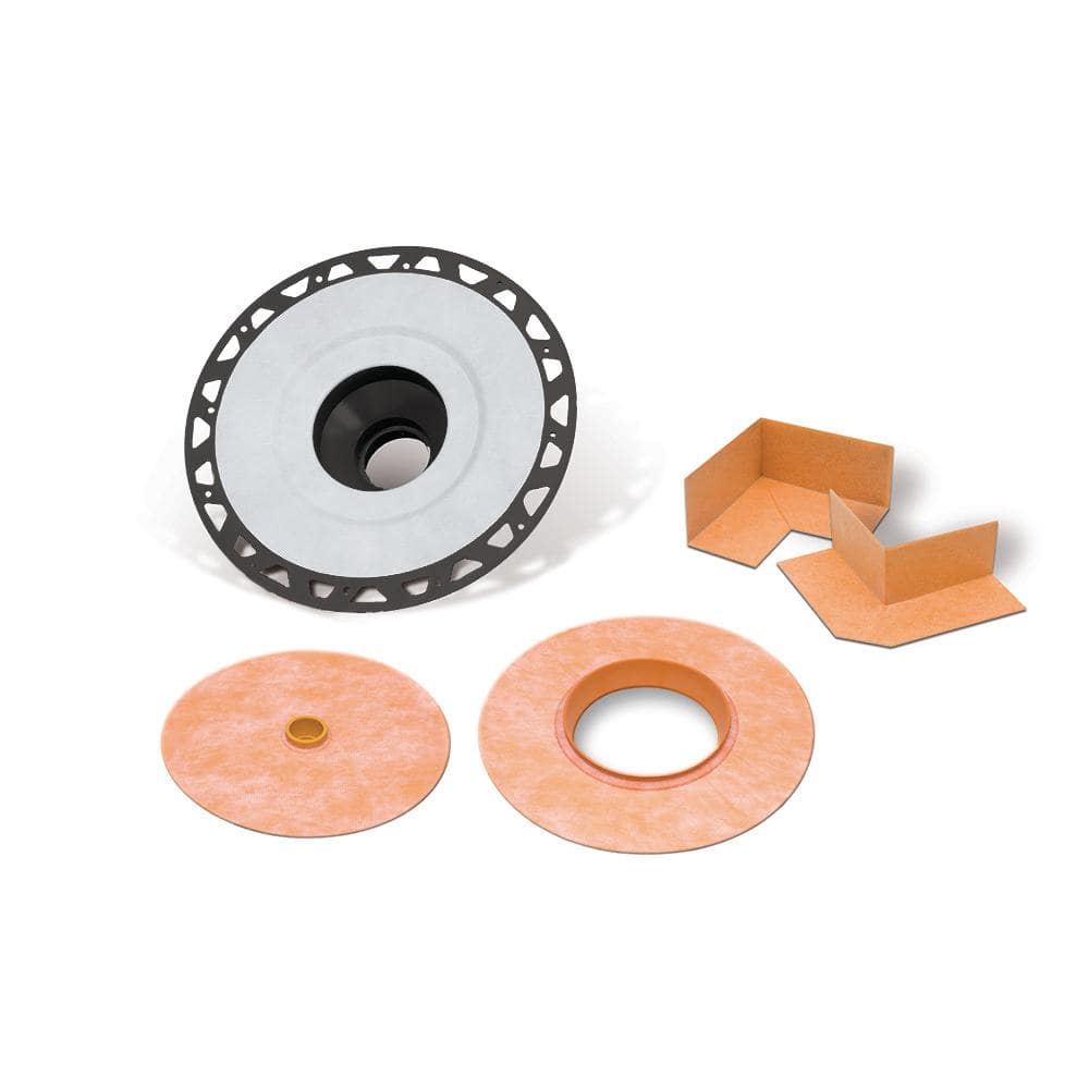 Schluter Kerdi-Drain in. Outlet ABS Drain Flange KD2FLKABS The Home  Depot