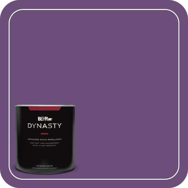 BEHR DYNASTY 1 qt. #660B-7 Exotic Purple Matte Interior Stain-Blocking Paint and Primer