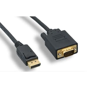 3 ft. DisplayPort to VGA Cable with Latch