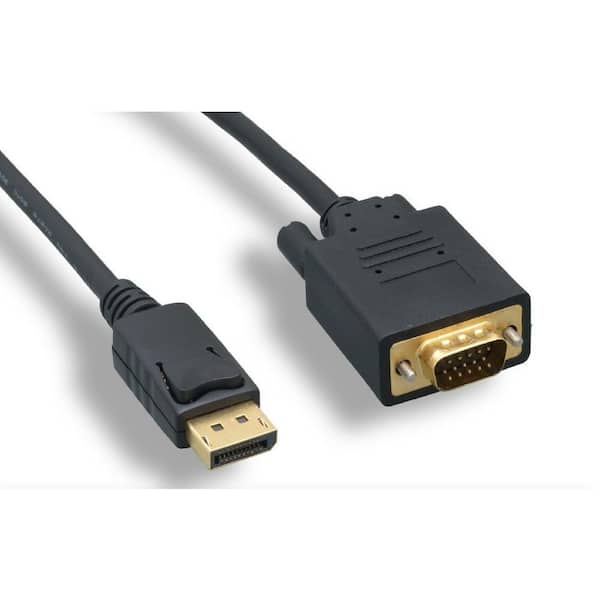 Micro Connectors, Inc 3 ft. DisplayPort to VGA Cable with Latch