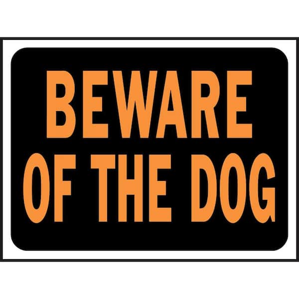HY-KO 9 in.x 12 in.Plastic Beware Of Dog Sign