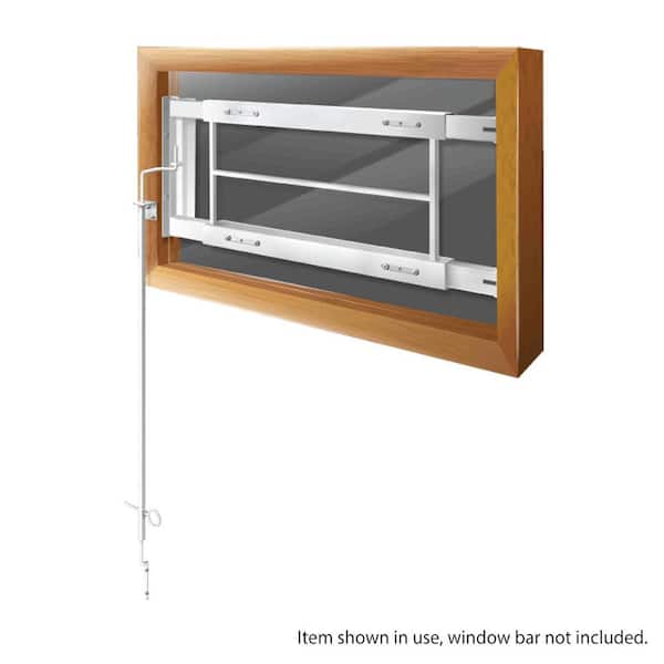 42 in. White Keyless Quick Release System for Security Bars