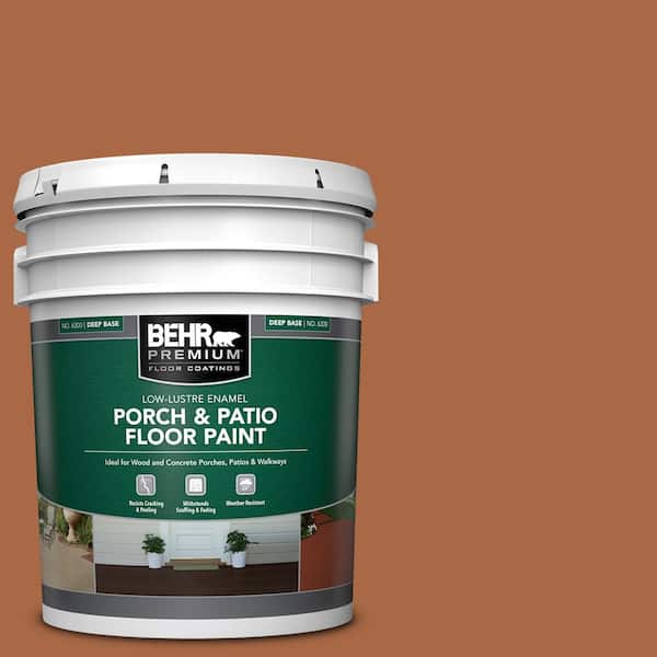 BEHR PREMIUM 5 gal. #PPU3-16 Maple Glaze Low-Lustre Enamel Interior/Exterior Porch and Patio Floor Paint