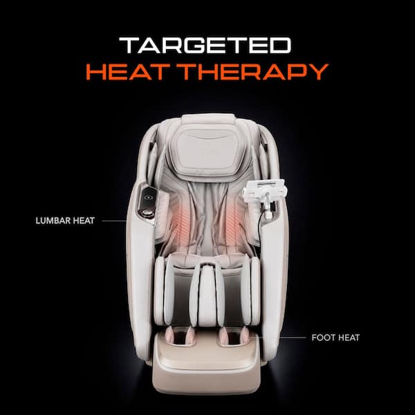 TITAN Pro 8500 MAX Taupe Faux Leather Reclining 4D Massage Chair