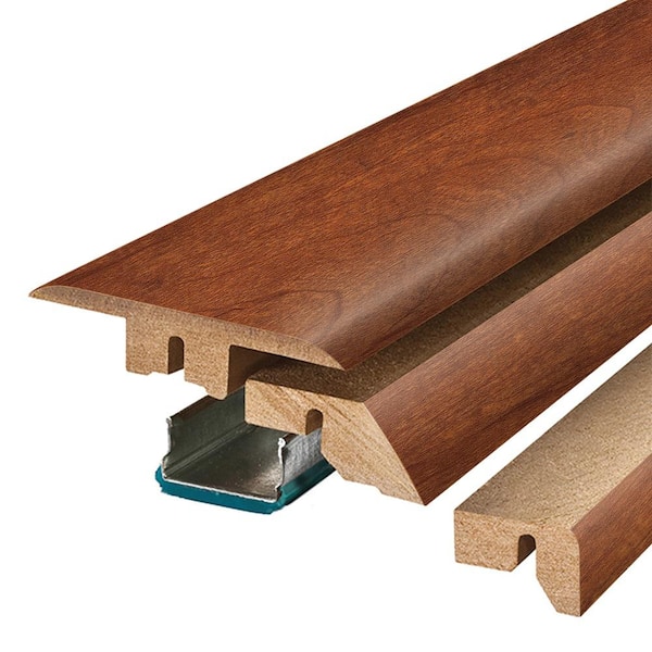 PERFORMANCE ACCESSORIES Topaz 0.75 in. T x 2.37 in. W x 78.7 in. L Smooth Wood Look Laminate Moulding/Trim 4 in 1 Molding