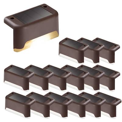 Solar Stair Lights Deck Lighting The Home Depot Solar Stair Lights Deck Lighting, Solar Step Lights Home Depot