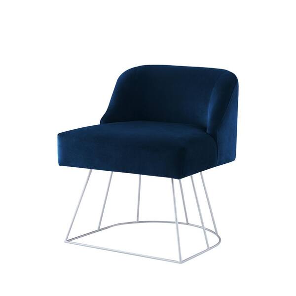 navy blue vanity chair