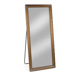 24 in. x 55 in. Glam Rectangle Framed Metal Standing Mirror