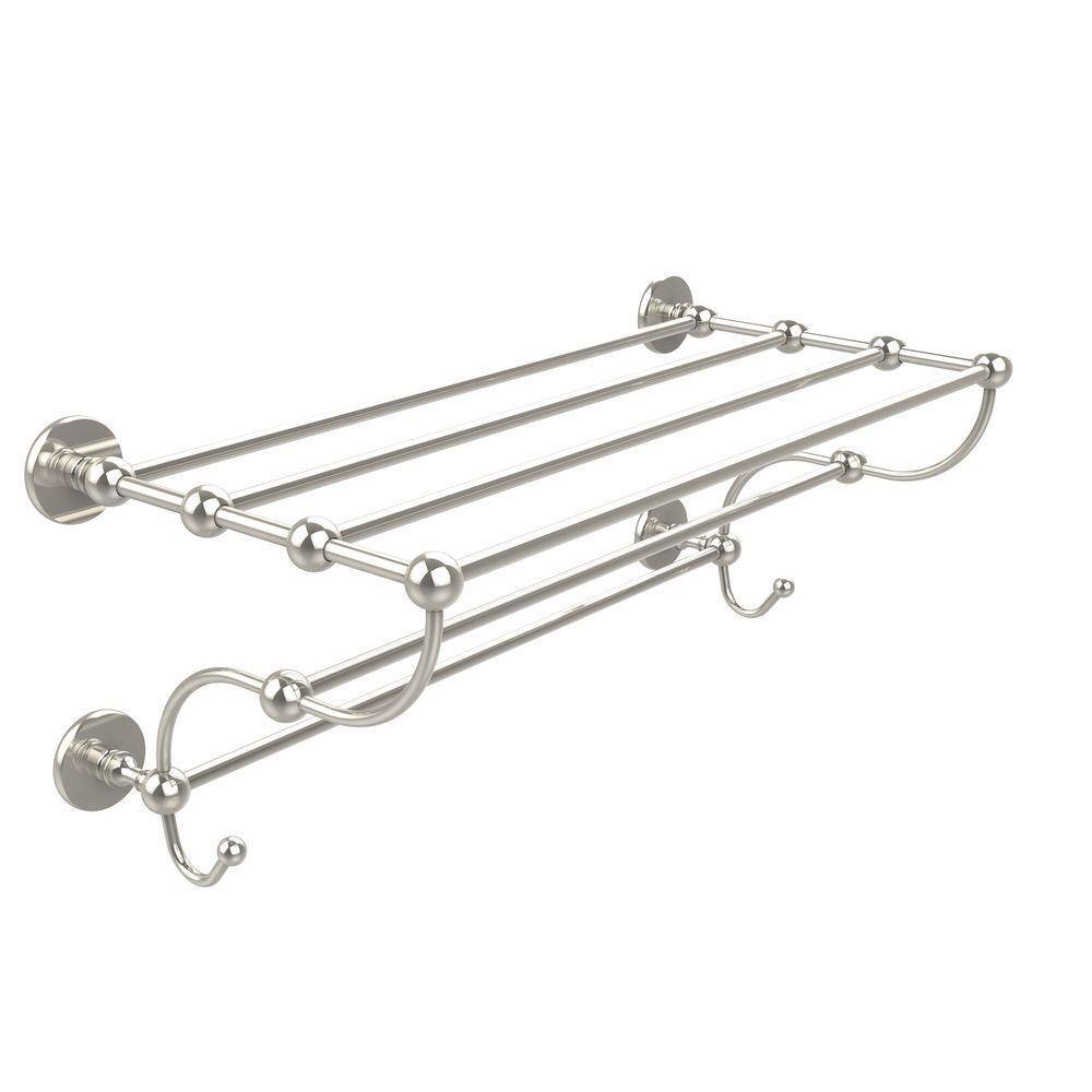 Front Rack Polished Allied Brass Prestige Skyline Collection 6 Screw-In Towel Rack in ...