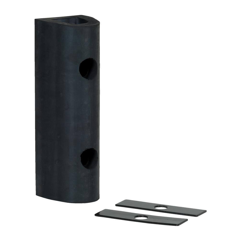 Vestil 12 in. x 4.25 in. x 4 in. Extruded Rubber Fender Bumper M412