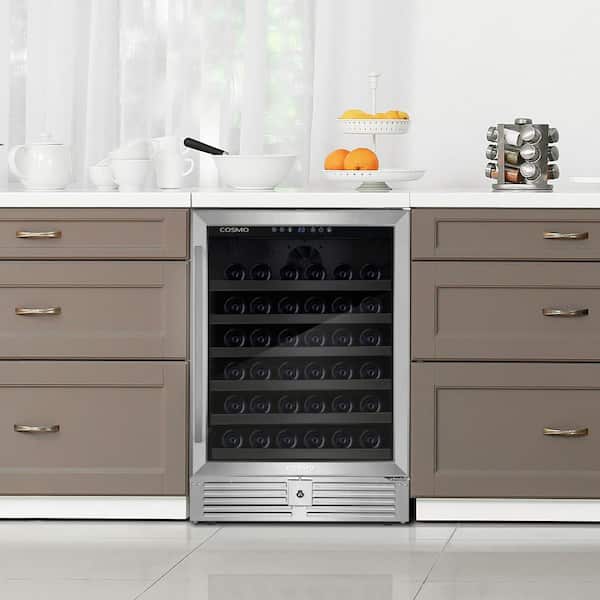 Cosmo Lumin Collection 24 in. 52-Bottle Single Zone Compressor