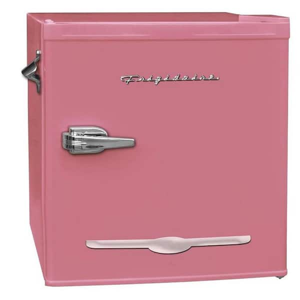 1.6 Cu ft. Retro Compact Refrigerator with Side Bottle fashion Opener, Coral