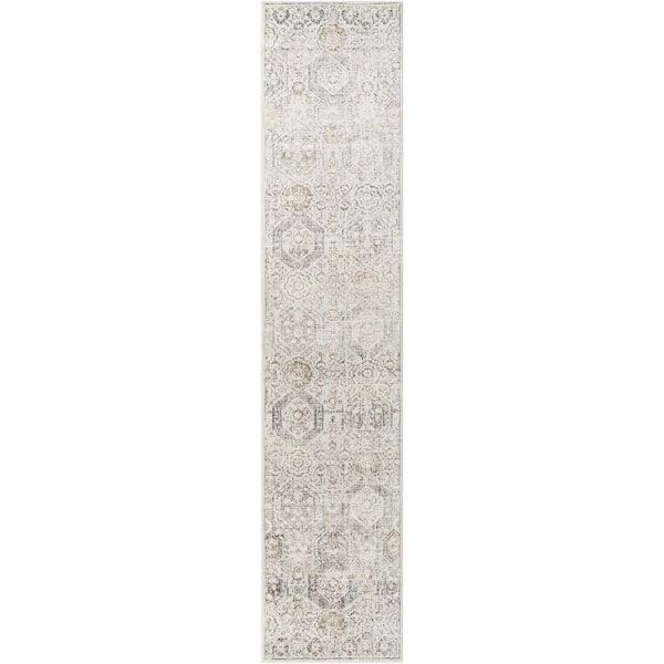 HAUTELOOM Parkerfield Beige/Black/Charcoal 2 ft. x 10 ft. Area Rug