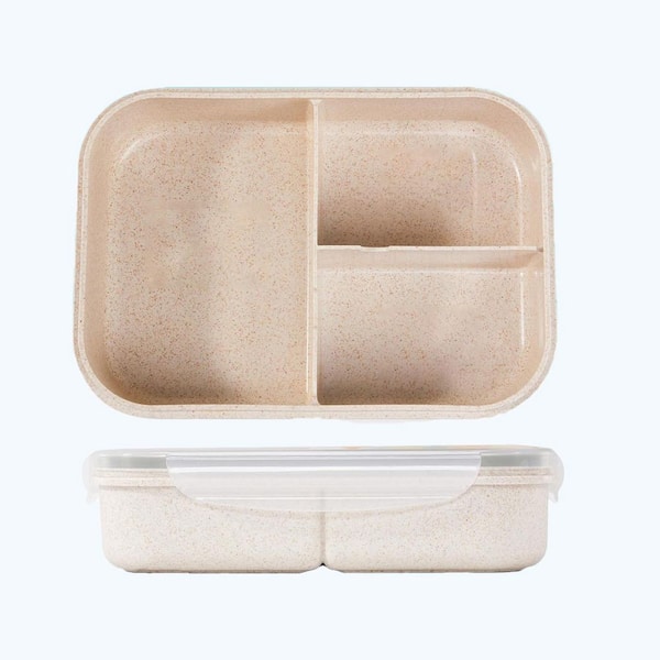Adrinfly White Reusable Lunch Box, Ideal Leak - Proof, No BPAs and No Chemical Dyes, Microwave and Dishwasher Safe