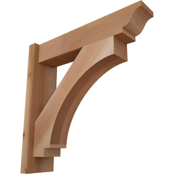 Ekena Millwork 6 in. x 22 in. x 22 in. Western Red Cedar Imperial Traditional Smooth Outlooker