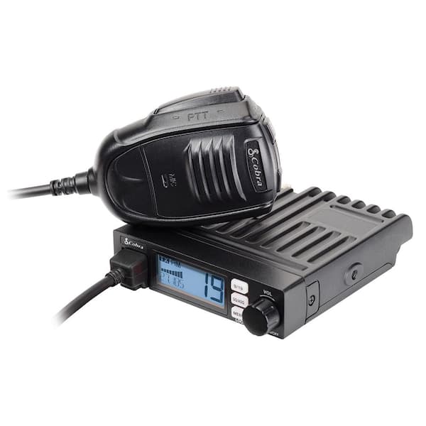 Cobra 19 Mini 40-Channel Fixed-Mount Ultra-Compact CB Radio with Instant Channels 9 and 19