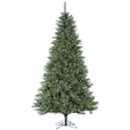 6.5-ft. Pre-Lit Canyon Pine Green Artificial Artificial Christmas Tree, Warm White LED Lights