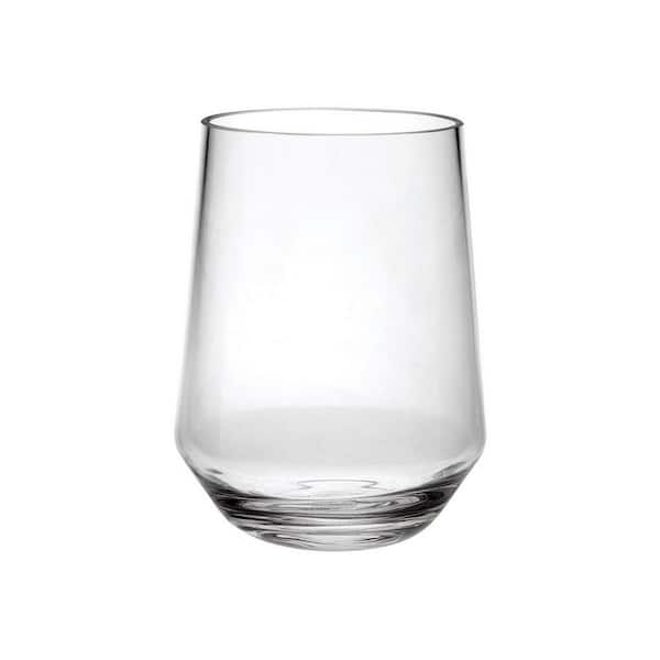 Unbranded 17 oz. Clear Acrylic Wine Glasses Set (Set of 4)