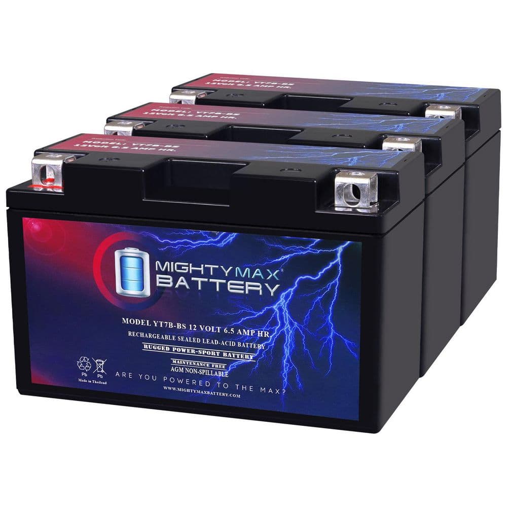 YT7B-BS 12-volt 6.5AH Replacement Battery Compatible with Protek YT7B-BS - 3 Pack price history on PriceWatchPro