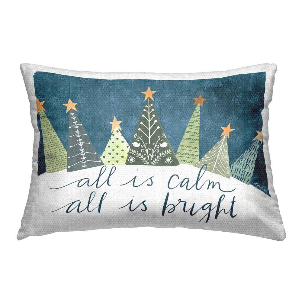 All Is Calm & Bright Outdoor Printed Throw Pillow by Katie Doucette price history on PriceWatchPro