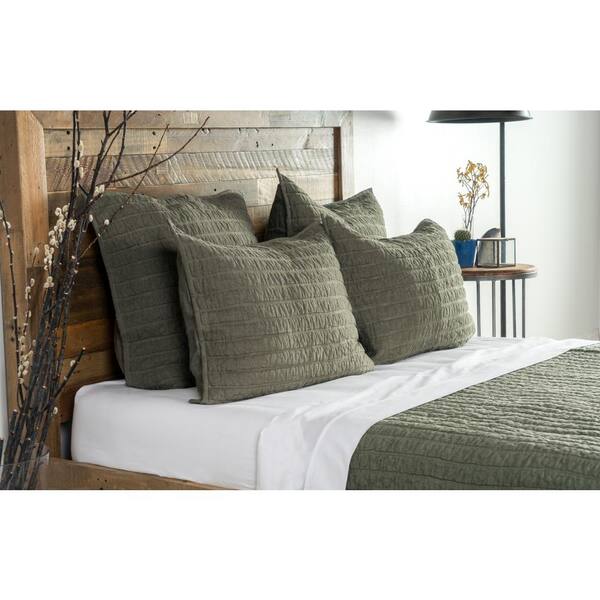 Unbranded Heirloom Olive Solid King Quilt