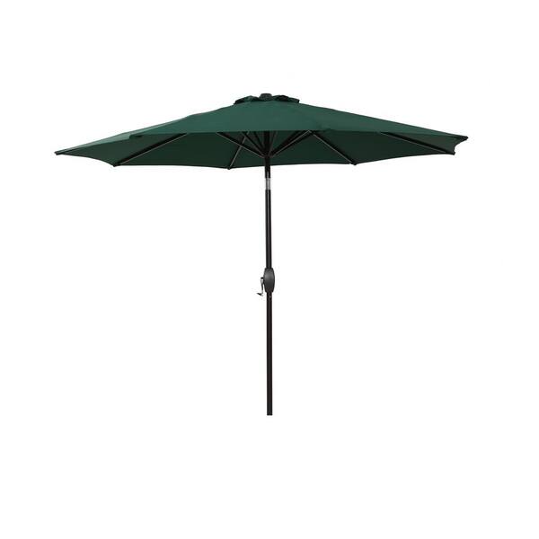 9 ft. Aluminum Patio Umbrella in Dark Green UMB-9FT-DG