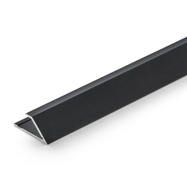 Matte Black 8mm x 36in Aluminum Reducer Floor Transition Strip